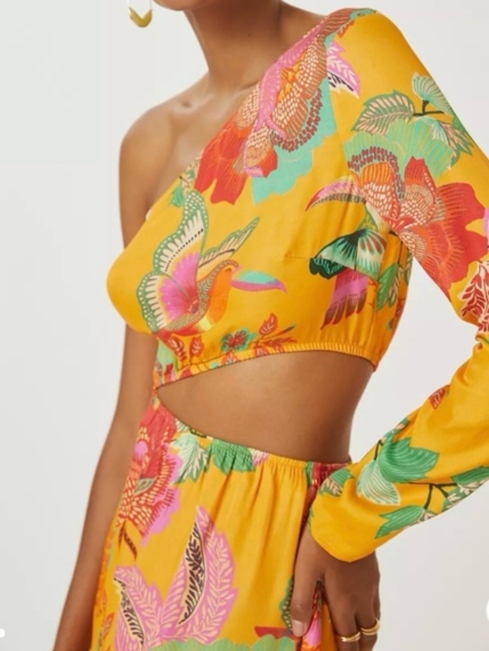 Farm Rio One-Shoulder Maxi Dress - Picture 4 of 7